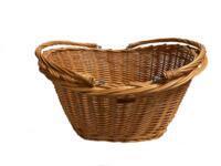 Praktisk indkøbskurv til dagligvarer i naturflet – stor og robust