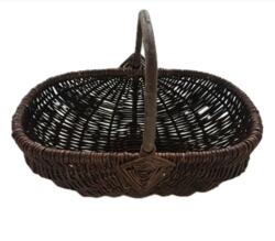 Lille Oval Kurv med hank
Pileflet i naturlig design