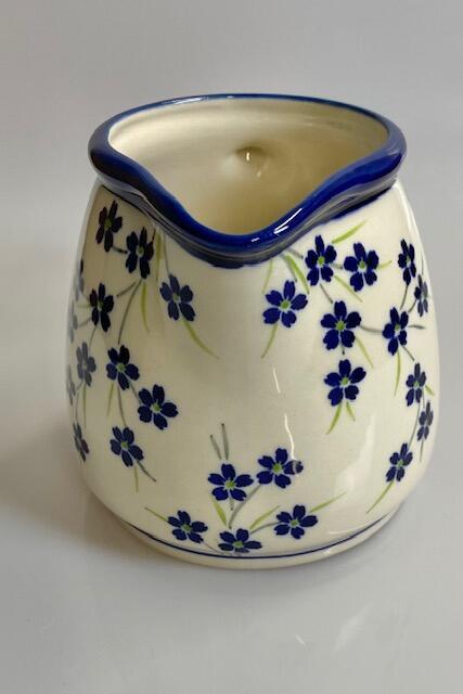 Ægte Polsk Keramik, Kande 1,2 L
Håndlavet og Hådnmalet
Mønster " Forårs Glimt"