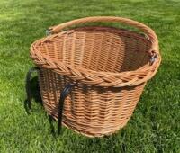 Cykelkurv til foran montering
Håndflettet i pil