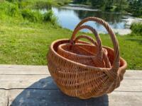 Stor og Lille Rund Fletkurv
Naturmaterialer
Opbevaring, Indkøb & Have