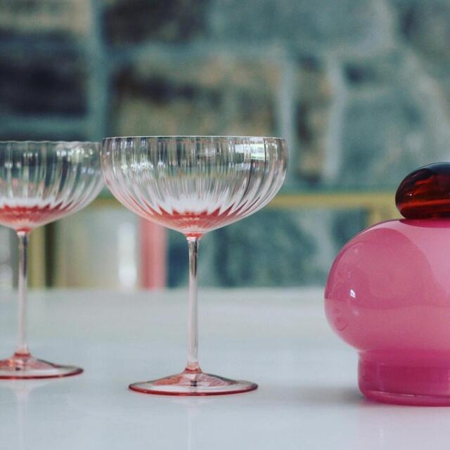 Lyon Champagneglas krystal i rosa
Mundblæst
Anna von Lipa