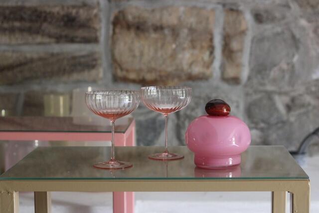Lyon Champagneglas krystal i rosa
Mundblæst
Anna von Lipa