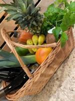 Genanvendelig indkøbskurv i  – et miljøvenligt alternativ til plastikposer.