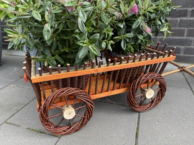 Havedokration
vogn til blomster