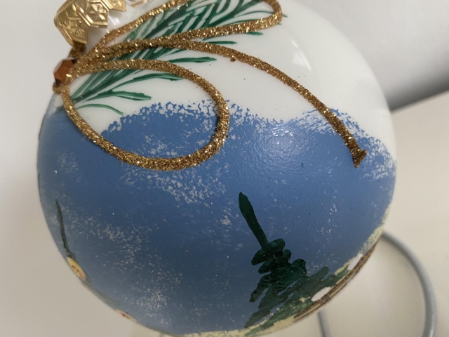 Håndmalet Julekugle
Landskab