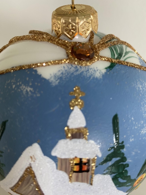 Håndmalet Julekugle
Landskab