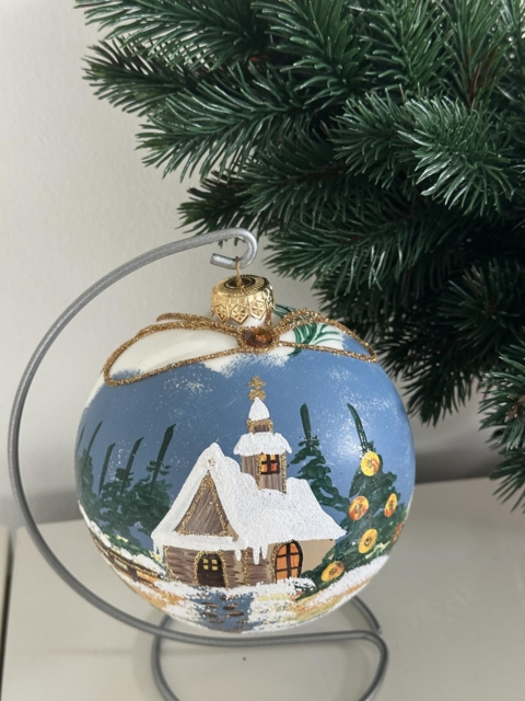 Håndmalet Julekugle
Landskab