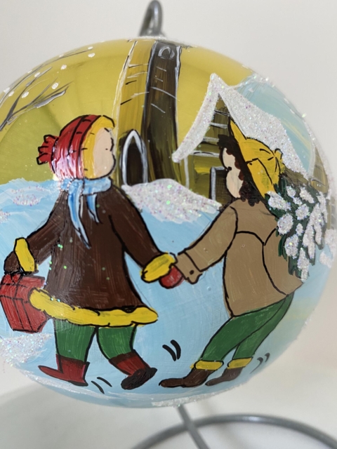 Håndlavet Julekugle
Stor Julekugle 
Hyggelige Julemotiver