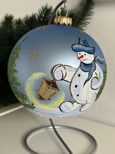Unikke Julekugler
Stor Håndmalet Kugle
Snemand
