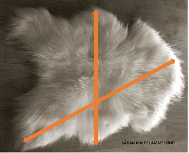 Kæmpe Islandske Lammeskind
op til 140 cm
Naturlig farve - offwhite
