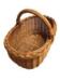 Håndflettet bykurv med hank til indkøb, picnic og udflugter
