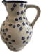 Ægte Polsk Keramik. Kande 1,75 L
Håndlavet og Håndmalet
Mønster "Forårs Blomster"