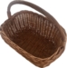 Flettede kurve med hank
Kurv med firkantet form
Håndflettet - 42 cm