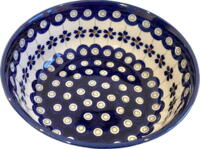 Skål 16 cm - Polsk Keramik - Påfugle Øjne