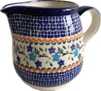 Kande 1,2 L - Polsk Keramik - Blomster Mosaik