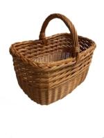 Flettet kurv med hank - 40 cm