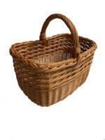 Flettet kurv med hank - 40 cm