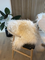 Ægte Islandsk Lammeskind - offwhite - op til 90 cm