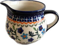 Mælkekande 11,5 cm - Polsk Keramik - Blomster Mosaik