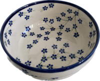 Skål 20 cm - Polsk Keramik - Forårs glimt