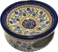 Madskål 15,5 cm - Polsk Keramik - Blomster Mosaik